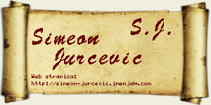 Simeon Jurčević vizit kartica
